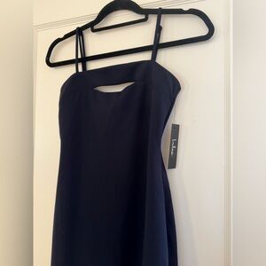 FREE SHIPPING - Stunned and Speechless Navy Blue Cutout Bodycon Midi Dress NWT